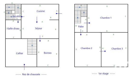 Maison de village - 82 m² - 5 pièces