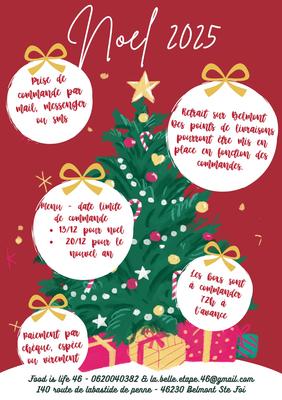 Menu de Noël et de Réveillon par Food Is Life