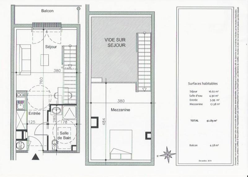 Duplex - 42 m² - 2 pièces
