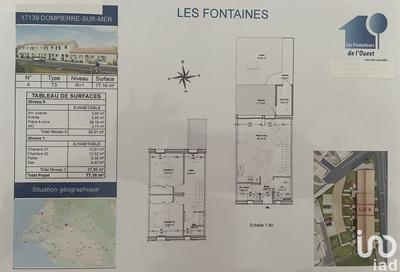 Maison - 77 m² - 3 pièces