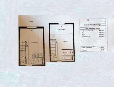 Duplex - 30 m² - 2 pièces