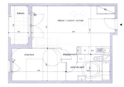Appartement - 47 m² - 2 pièces