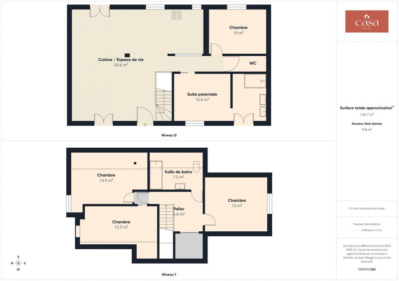 Maison - 140 m² - 7 pièces