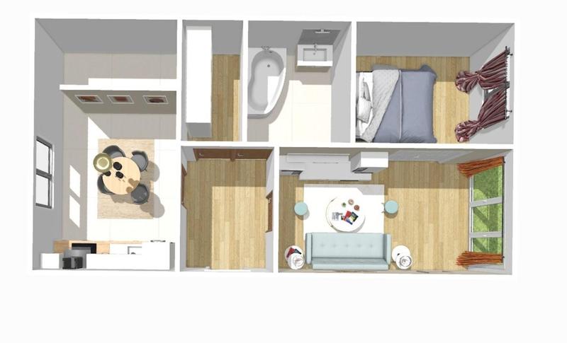 Appartement - 42 m² - 2 pièces