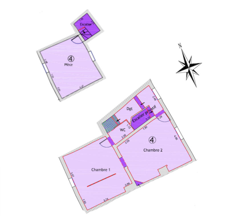 Appartement - 76 m² - 3 pièces