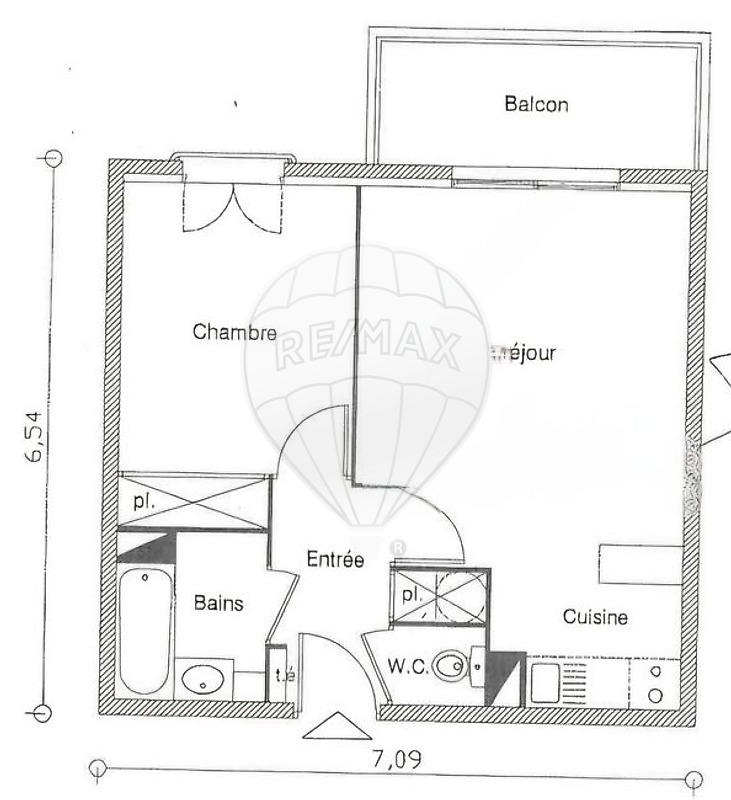 Appartement - 39 m² - 2 pièces