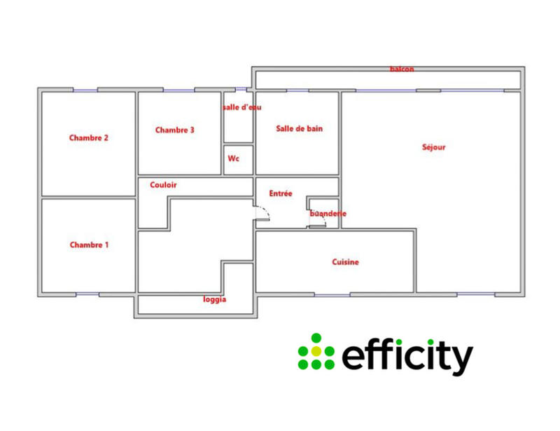 Appartement - 102 m² - 4 pièces