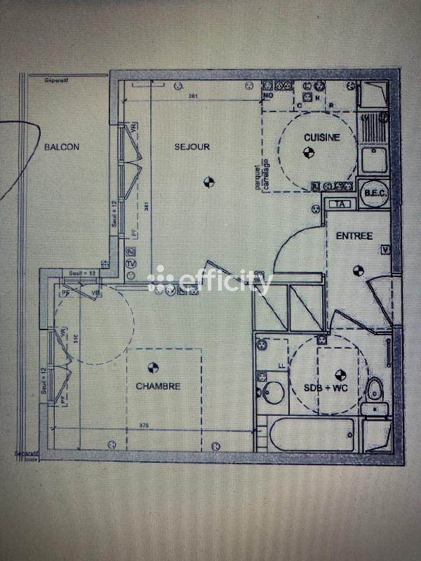 Appartement - 37 m² - 2 pièces