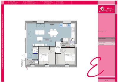 Maison - 80 m² - 3 pièces