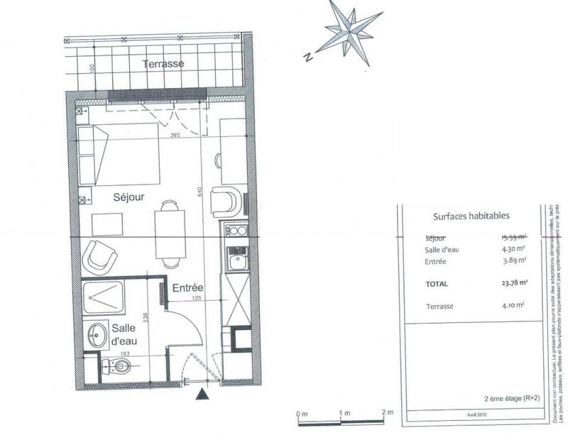 Appartement - 23 m² - 1 pièce