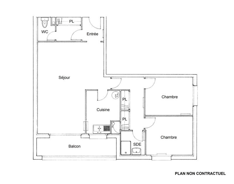 Appartement - 67 m² - 3 pièces