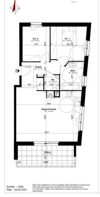 Appartement - 69 m² - 3 pièces