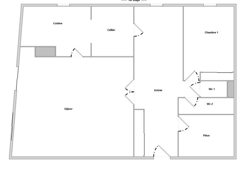 Appartement - 100 m² - 3 pièces