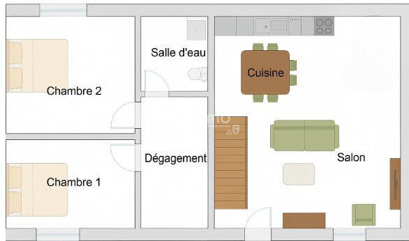 Maison en pierre - 92 m² - 6 pièces