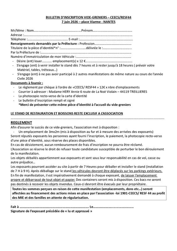 Vide-grenier Resf 44