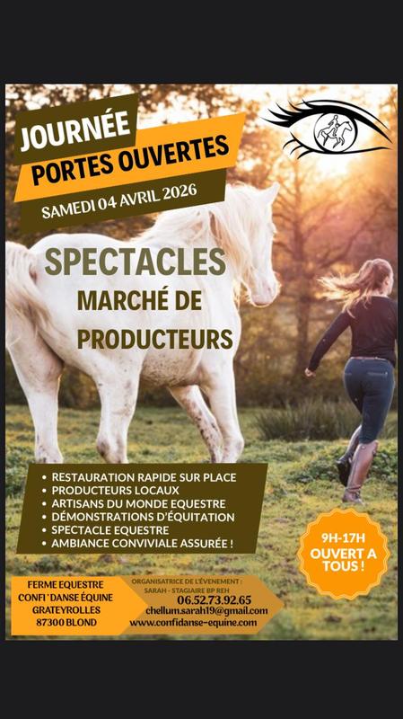 Spectacle Équin, Marché de Producteurs et Artisans à Blond