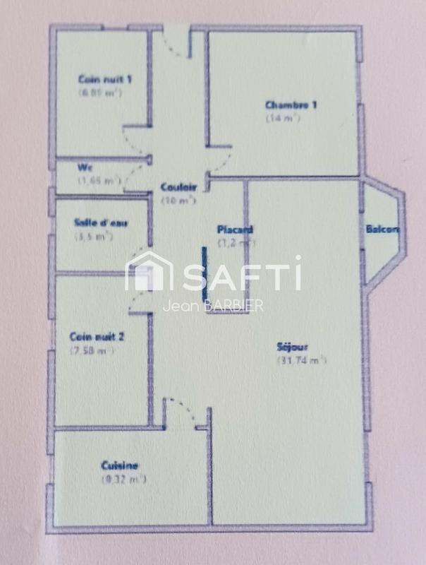 Appartement - 85 m² - 4 pièces