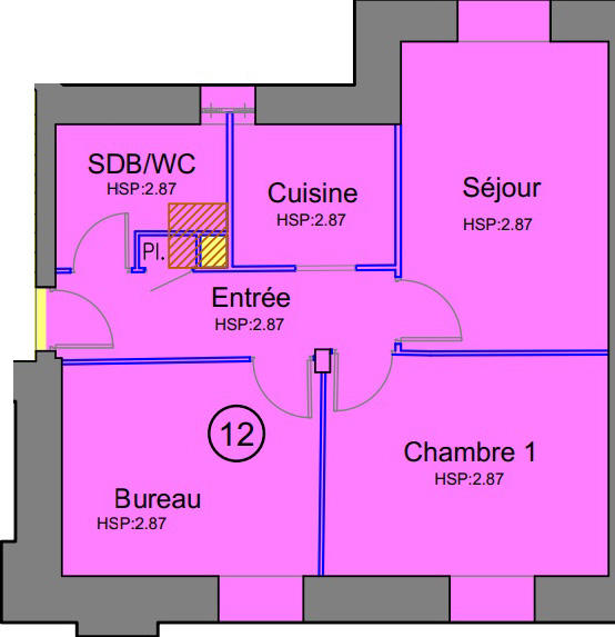 Appartement - 41 m² - 3 pièces