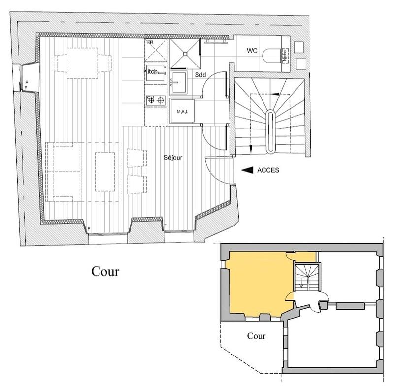 Appartement - 24 m² - 1 pièce