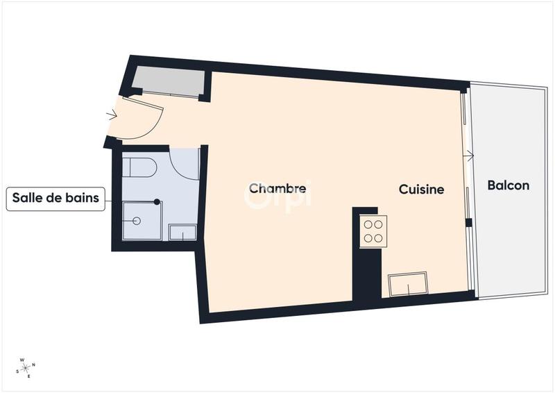 Appartement - 34 m² - 2 pièces