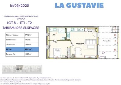 Appartement - 48 m² - 2 pièces