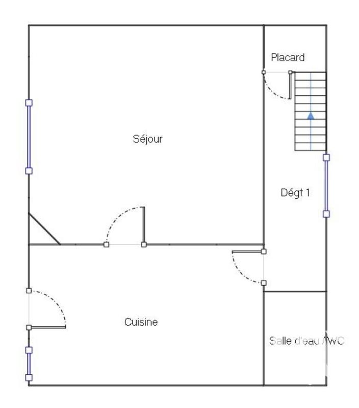 Maison de ville - 51 m² - 2 pièces