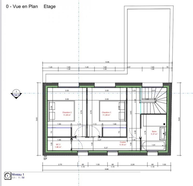 Maison - 75 m² - 4 pièces