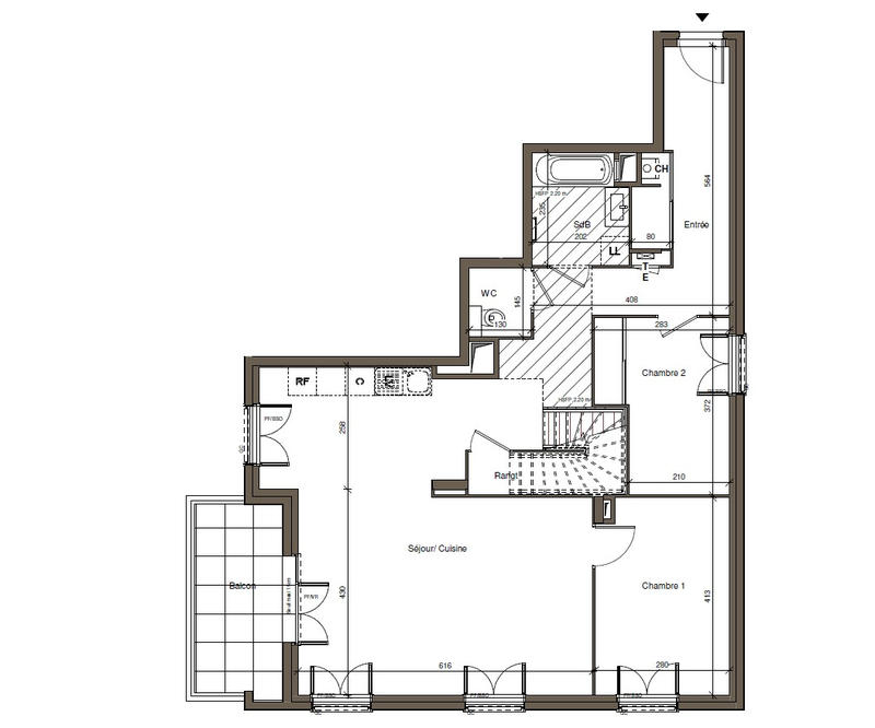 Appartement - 107 m² - 5 pièces