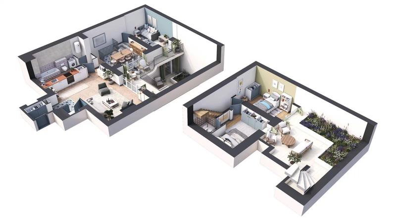 Appartement - 94 m² - 4 pièces