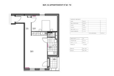 Appartement - 48 m² - 2 pièces