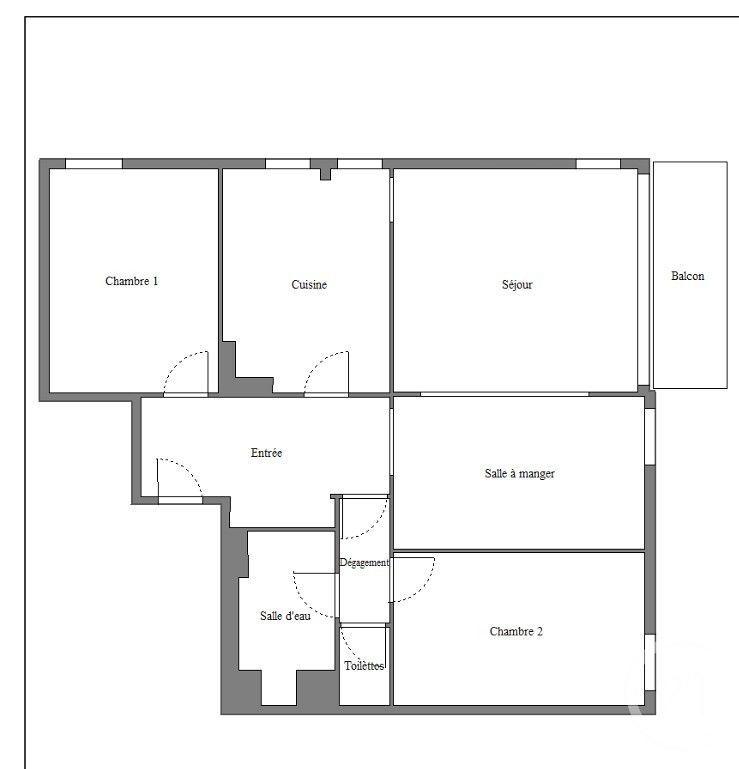 Appartement - 82 m² - 4 pièces