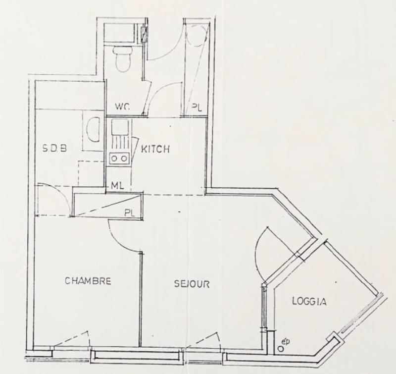 Appartement - 39 m² - 2 pièces