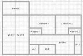 Appartement - 55 m² - 3 pièces