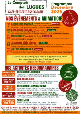 Programme des Lugues - décembre 2025