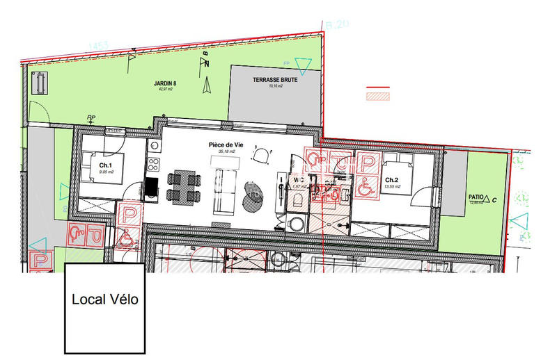 Maison - 64 m² - 3 pièces