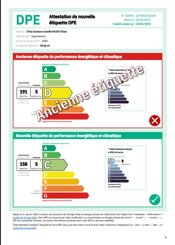 Appartement - 50 m² - 2 pièces