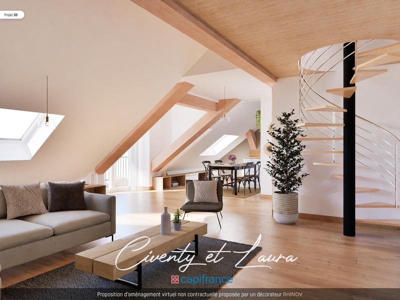 Duplex - 93 m² - 5 pièces