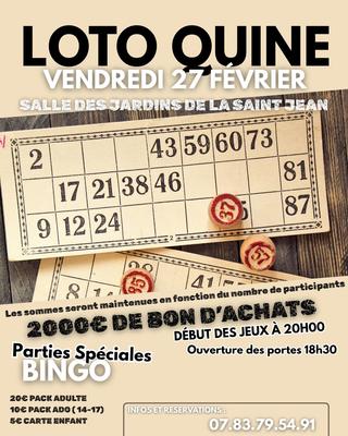 Europale Basket : Loto Quine