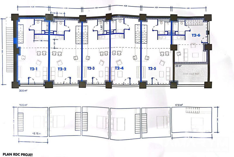 Appartement - 29 m² - 2 pièces
