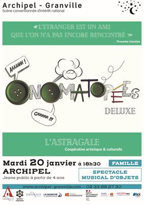 Spectacle musical d'objets pour enfants : Onomatopées Deluxe - l'Astragale