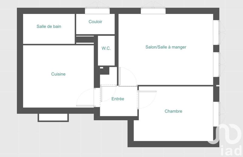 Appartement - 46 m² - 3 pièces