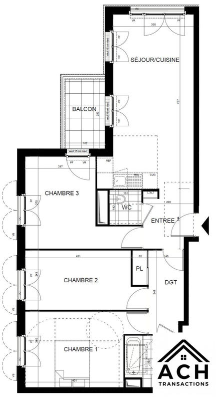 Appartement - 79 m² - 4 pièces