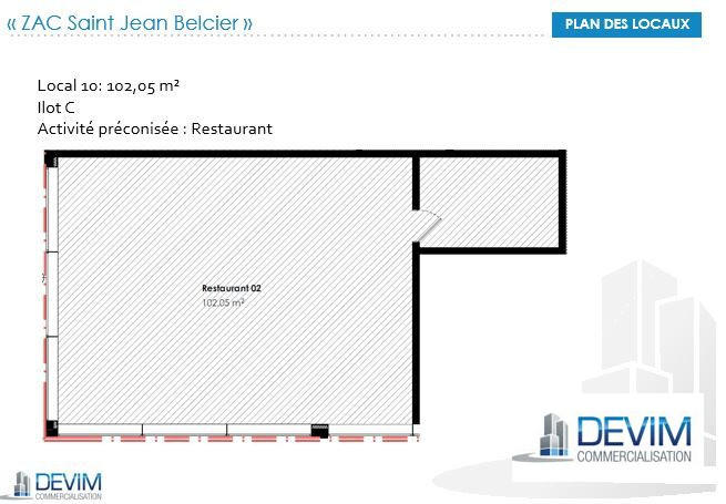 Local commercial - 102 m²