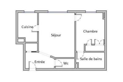 Appartement - 48 m² - 2 pièces