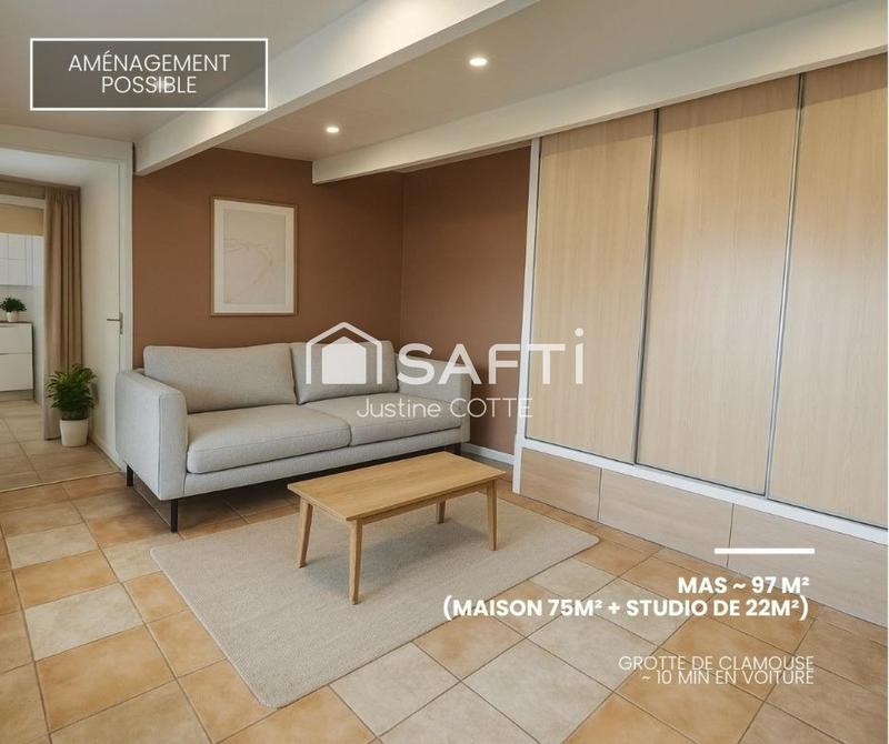 Maison - 97 m² - 4 pièces