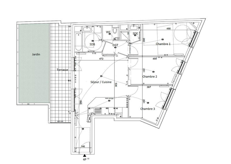 Appartement - 77 m² - 4 pièces