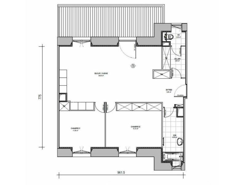 Appartement - 78 m² - 3 pièces