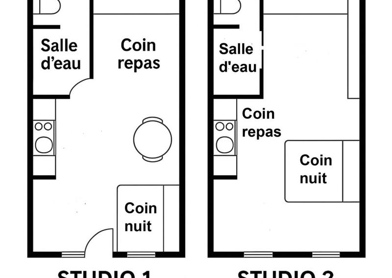 Appartement - 35 m² - 2 pièces