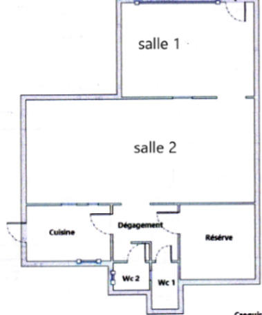 Local commercial - 107 m² - 5 pièces