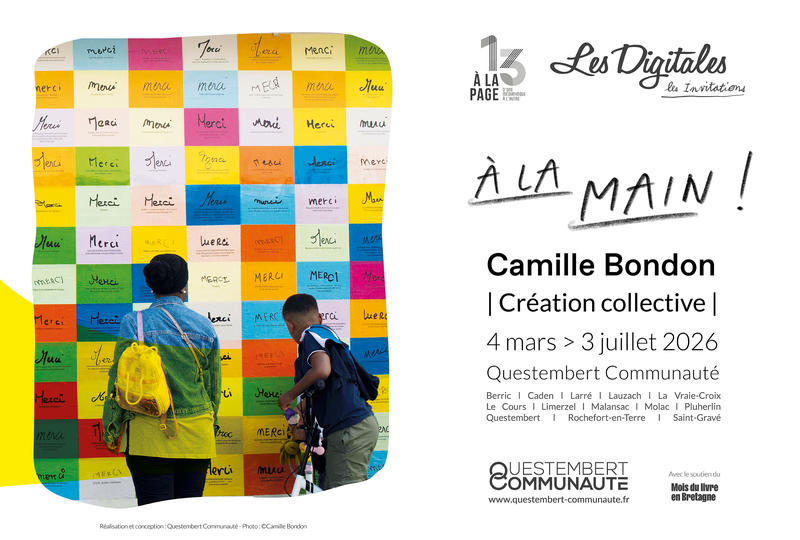 "A la main" Ateliers et création collective avec l'artiste Camille Bondon - Mois du Livre en Bretagne -